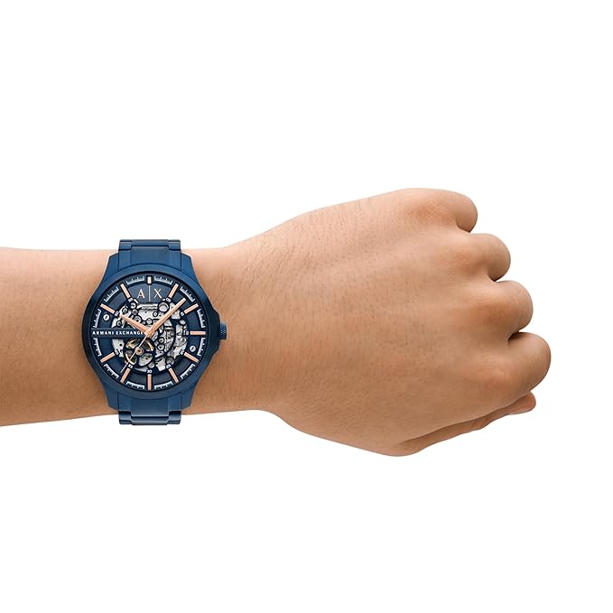Armani Exchange Stainless Steel Analog Blue Dial Men's Watch