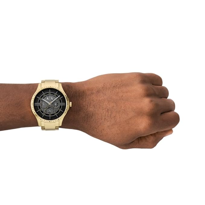 Armani Exchange Analog Black Dial Men's Stainless Steel Watch