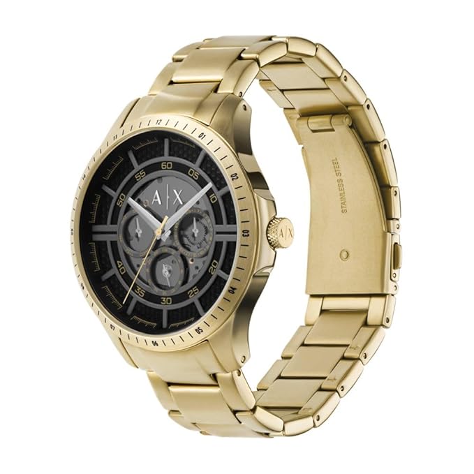 Armani Exchange Analog Black Dial Men's Stainless Steel Watch