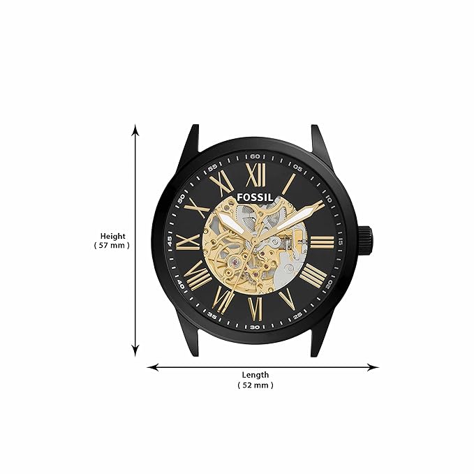 Fossil Flynn Black Automatic Stainless Steel Watch