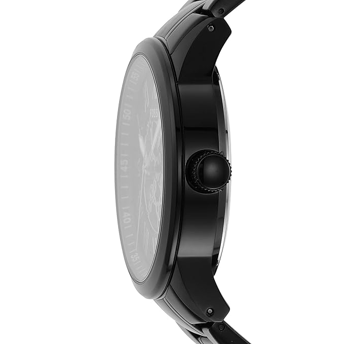 Fossil Flynn Black Automatic Stainless Steel Watch