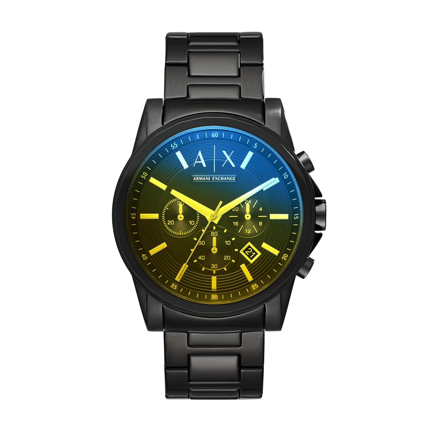 Armani Exchange Stainless Steel Analog Black Band Muticolor Dial Men's Watch