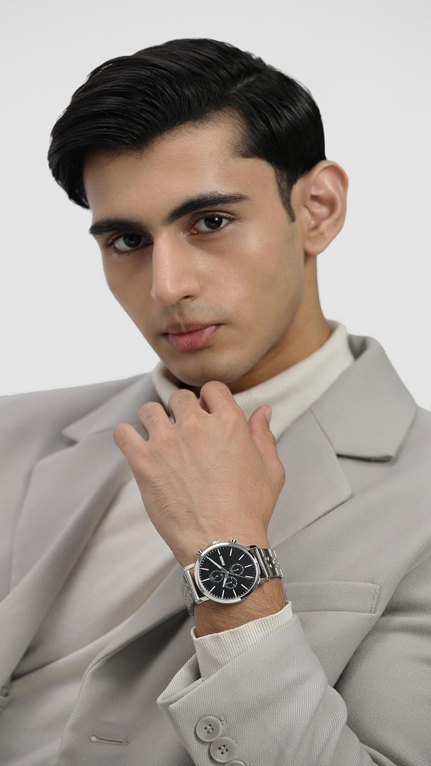 Fossil Luther Analog Black Dial Men's Watch