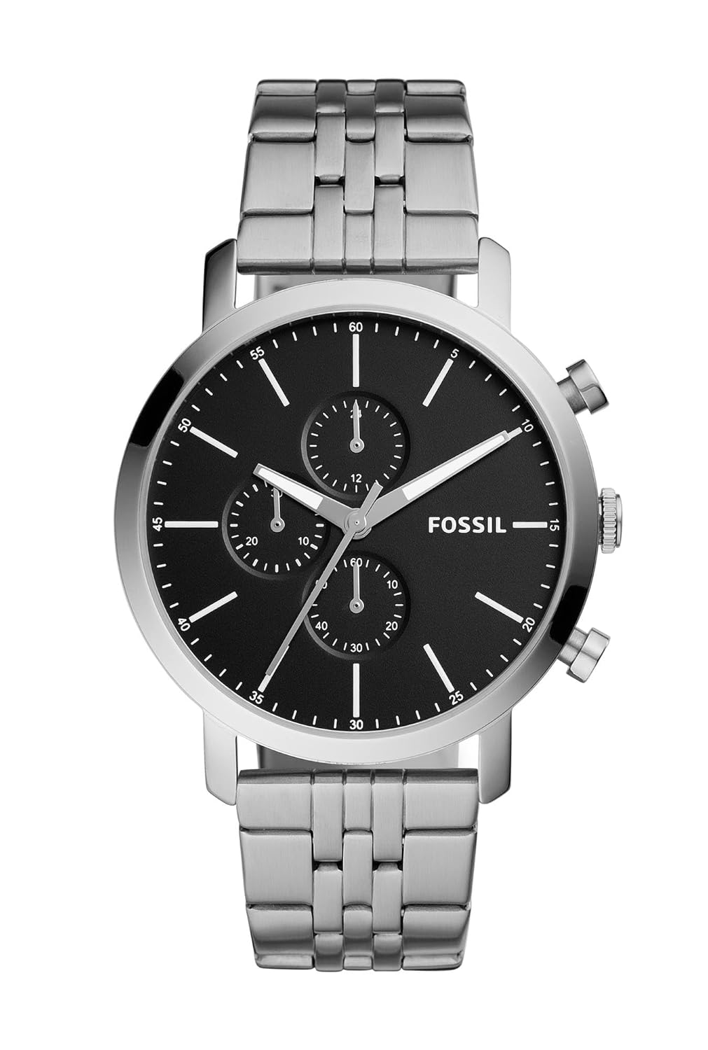 Fossil Luther Analog Black Dial Men's Watch