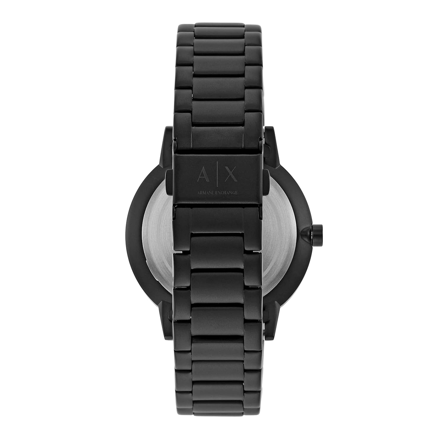 Armani Exchange Stainless Steel Analog Black Dial Men Watch, Black Band