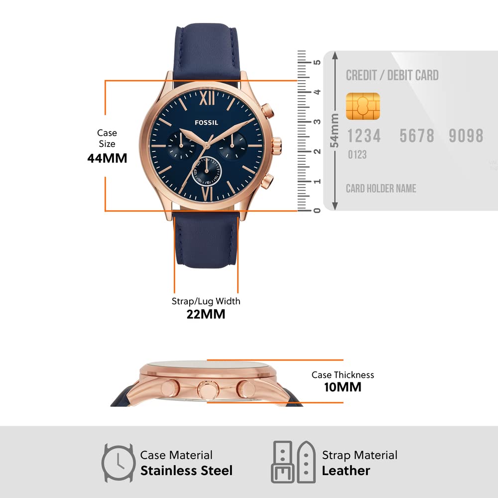 Fossil Fenmore Navy Blue Watch