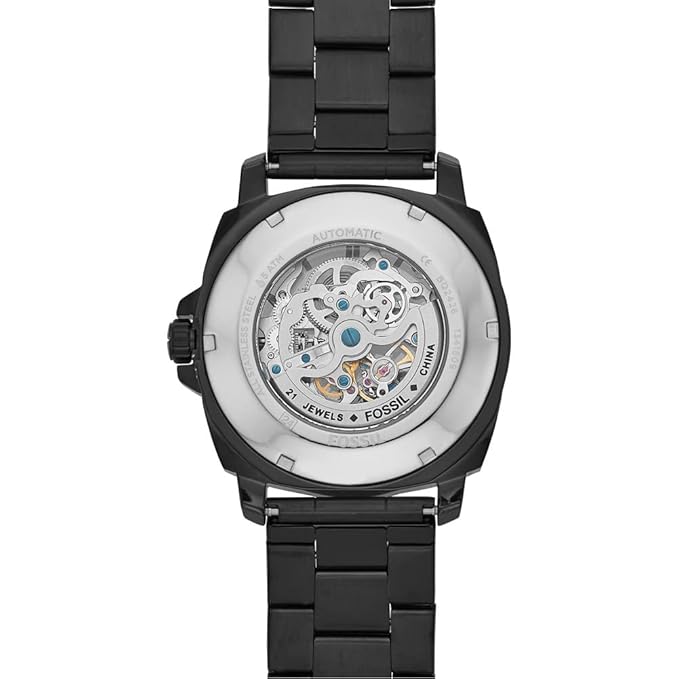 Fossil Mens Privateer Sport Stainless Steel Watch Bq2426, Black, BLACK, bracelet