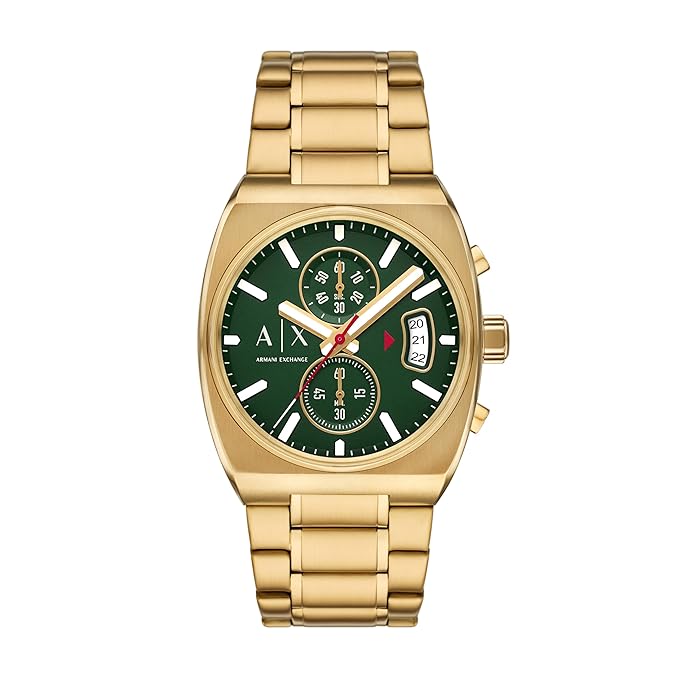 Armani Exchange Gold Quartz Stainless Steel Watch