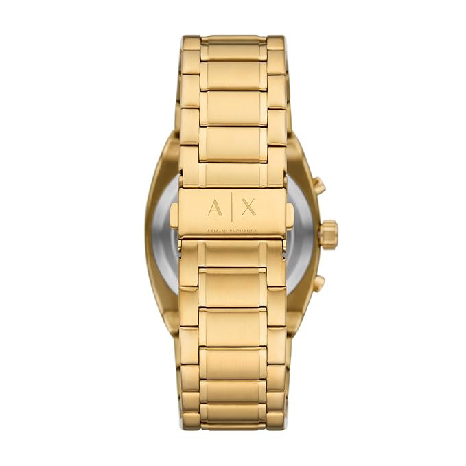 Armani Exchange Gold Quartz Stainless Steel Watch