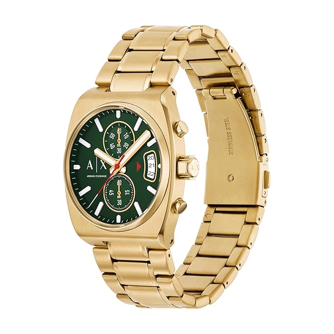 Armani Exchange Gold Quartz Stainless Steel Watch