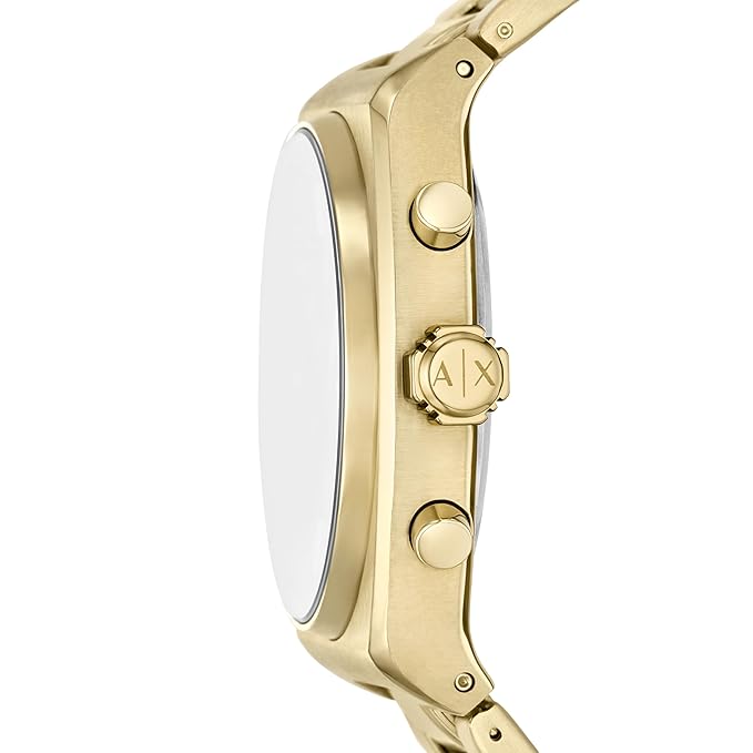 Armani Exchange Gold Quartz Stainless Steel Watch