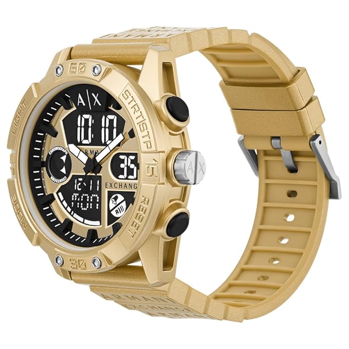 Armani Exchange Digital Gold Dial Men's Watch