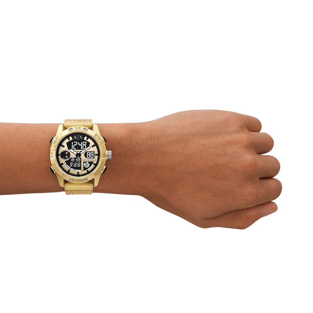 Armani Exchange Digital Gold Dial Men's Watch