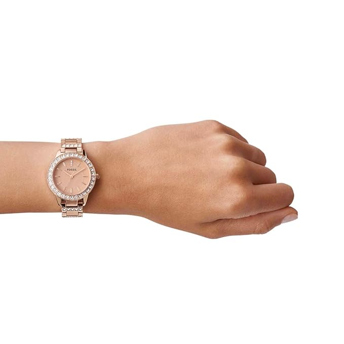 Fossil Women Jesse Analog Rose Gold Dial Watch