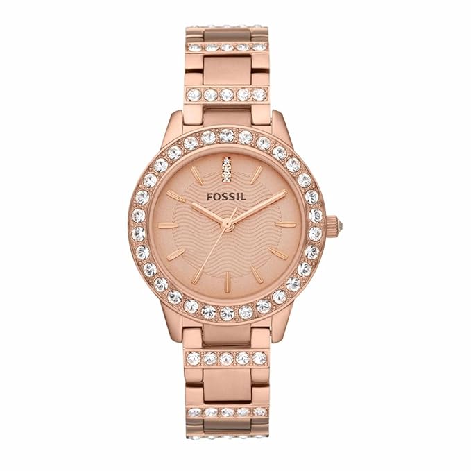 Fossil Women Jesse Analog Rose Gold Dial Watch