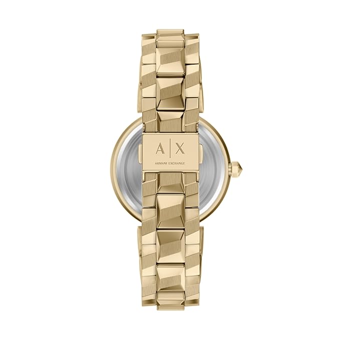 Armani Exchange Gold Quartz Stainless Steel Watch