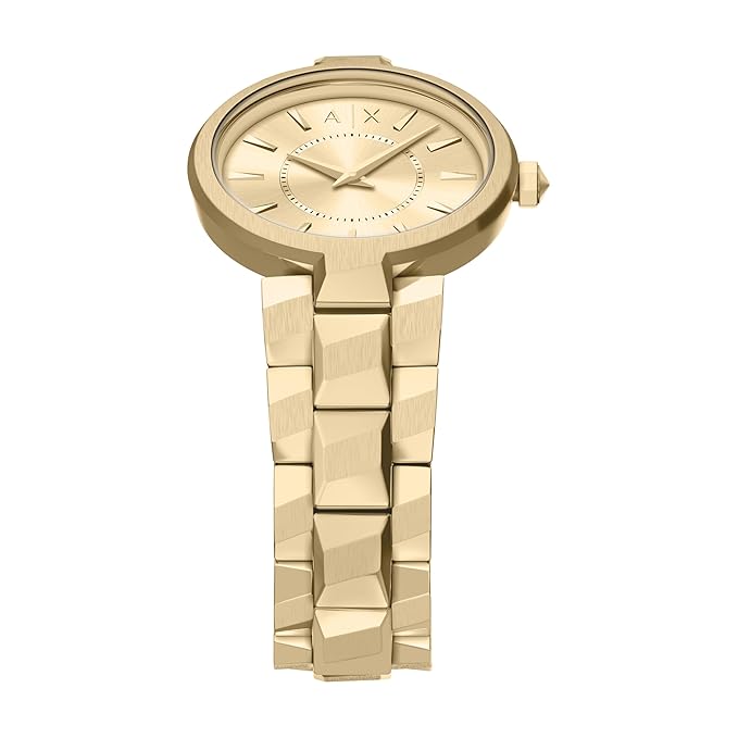Armani Exchange Gold Quartz Stainless Steel Watch