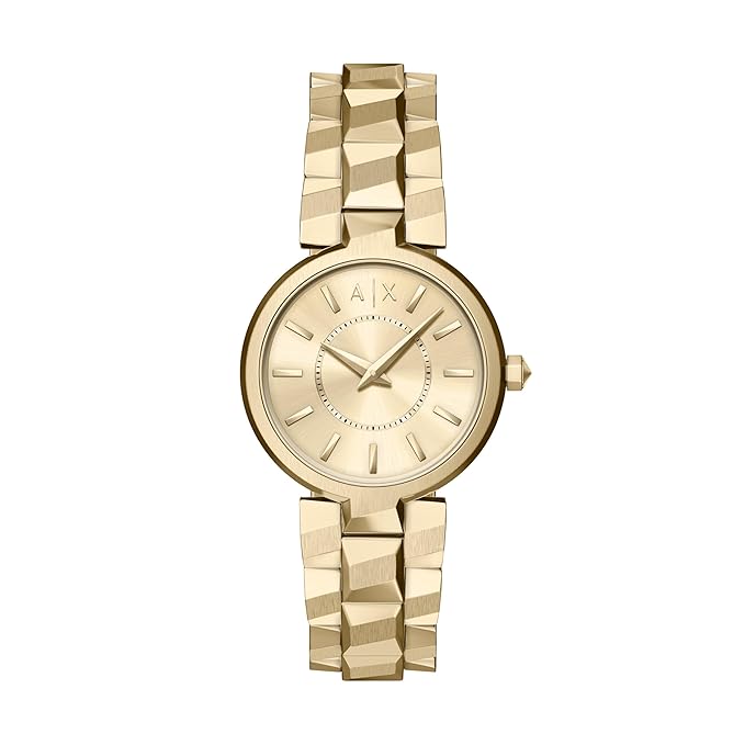 Armani Exchange Gold Quartz Stainless Steel Watch