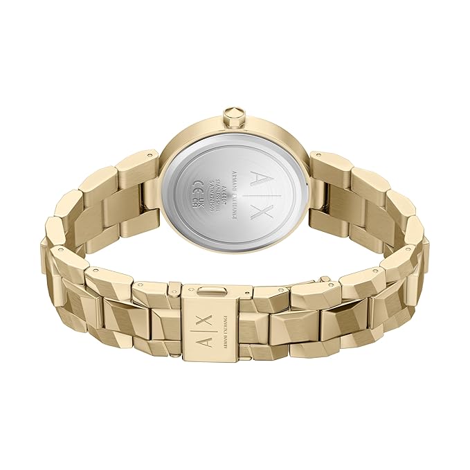 Armani Exchange Gold Quartz Stainless Steel Watch