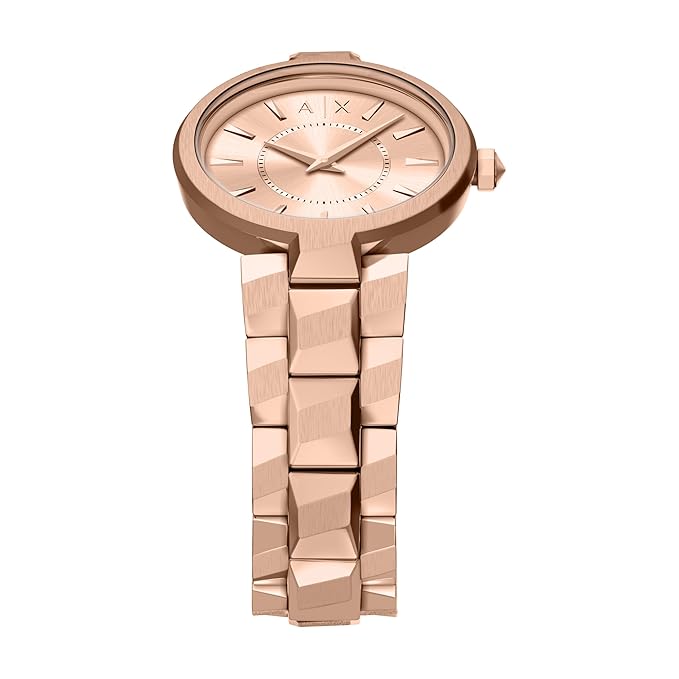 Armani Exchange Rose Gold Quartz Stainless Steel Watch