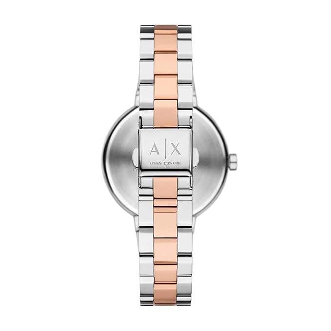 Armani Exchange Stainless Steel Analog Silver Dial Women's Watch, Band Color:Multicolor