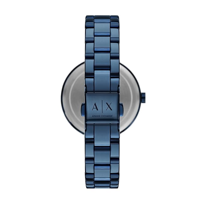 Armani Exchange Analog Blue Dial Women's Stainless Steel Watch