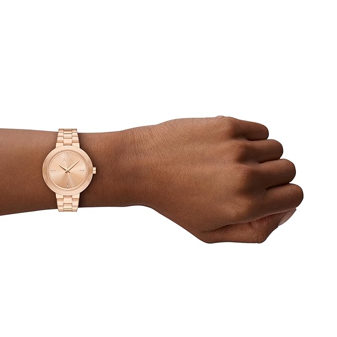 Armani Exchange NA Rose Gold Quartz Stainless Steel Watch