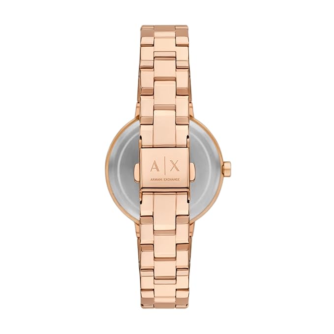 Armani Exchange NA Rose Gold Quartz Stainless Steel Watch