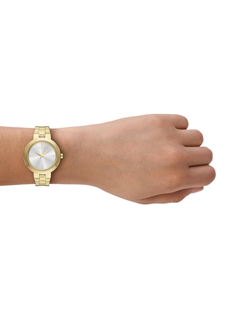 Armani Exchange Women Jackie Round Silver Watch