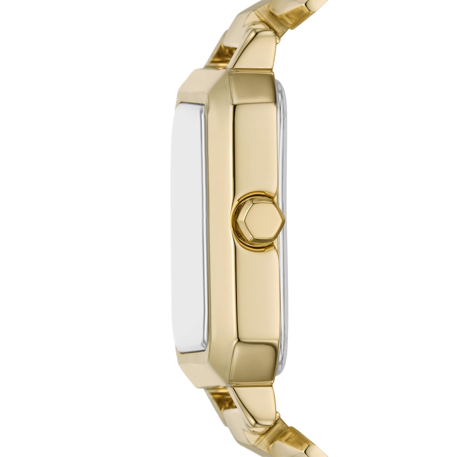 Armani Exchange Stainless Steel Analog Gold Dial Women Watch, Gold Band