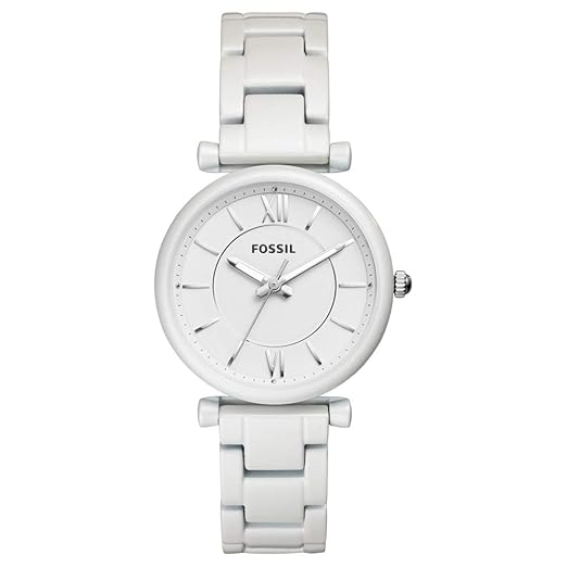 Fossil Analog White Dial Women's Watch