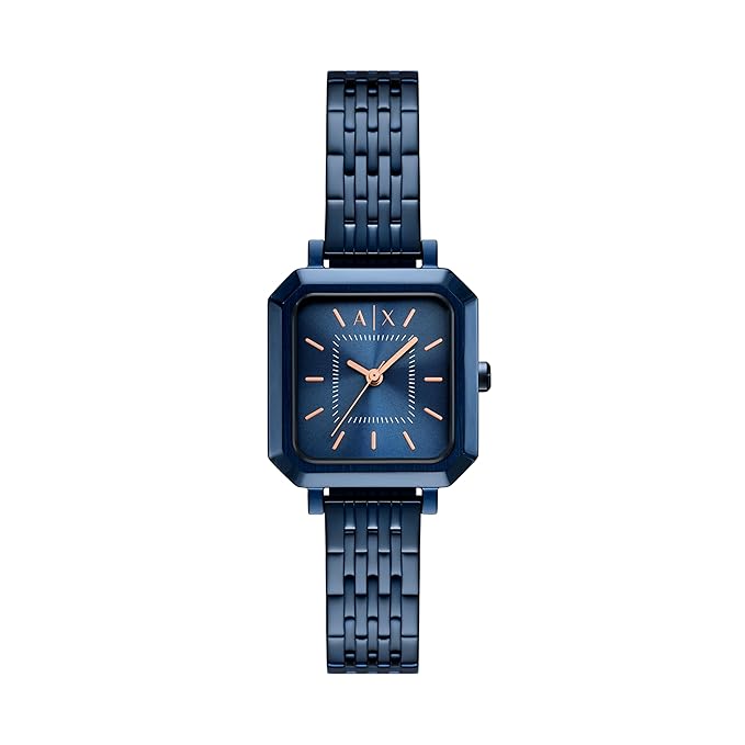 Armani Exchange Blue Quartz Stainless Steel Watch