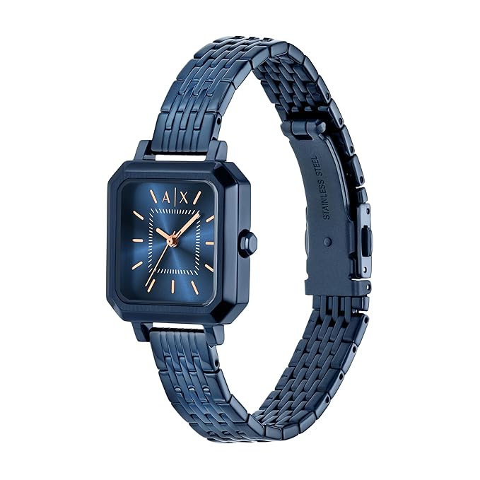 Armani Exchange Blue Quartz Stainless Steel Watch