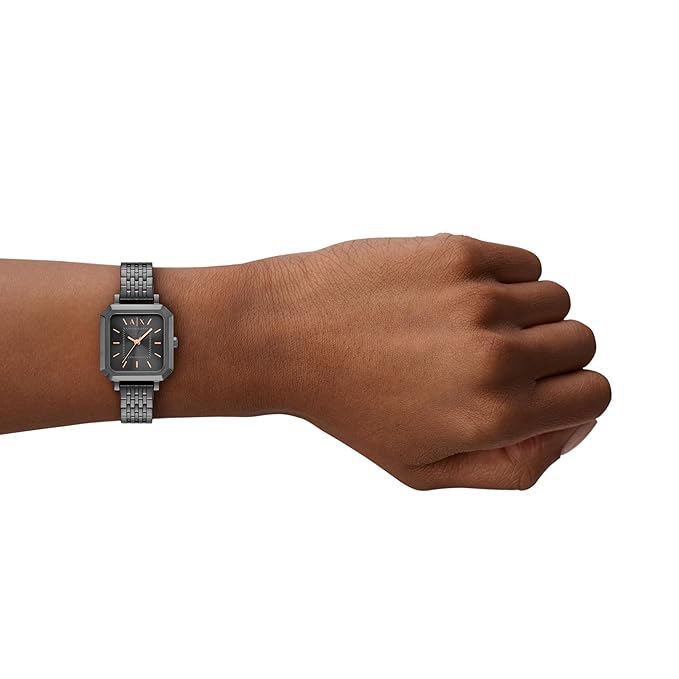 Armani Exchange Black Quartz Stainless Steel Watch
