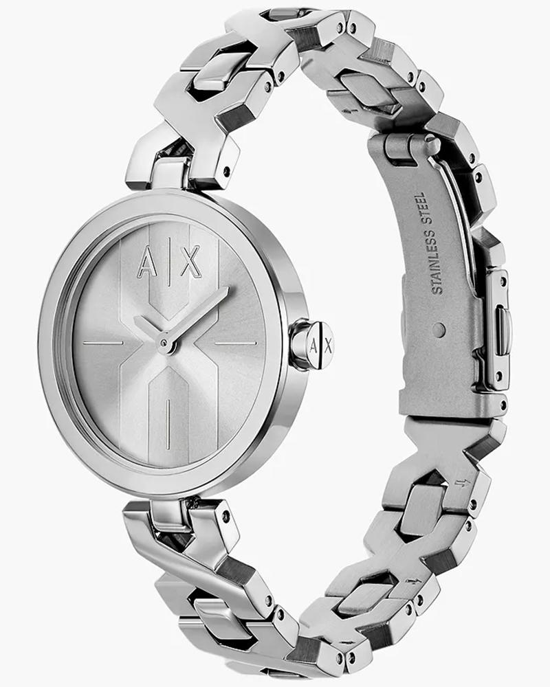 Armani Exchange Women Ava Round Silver Watch