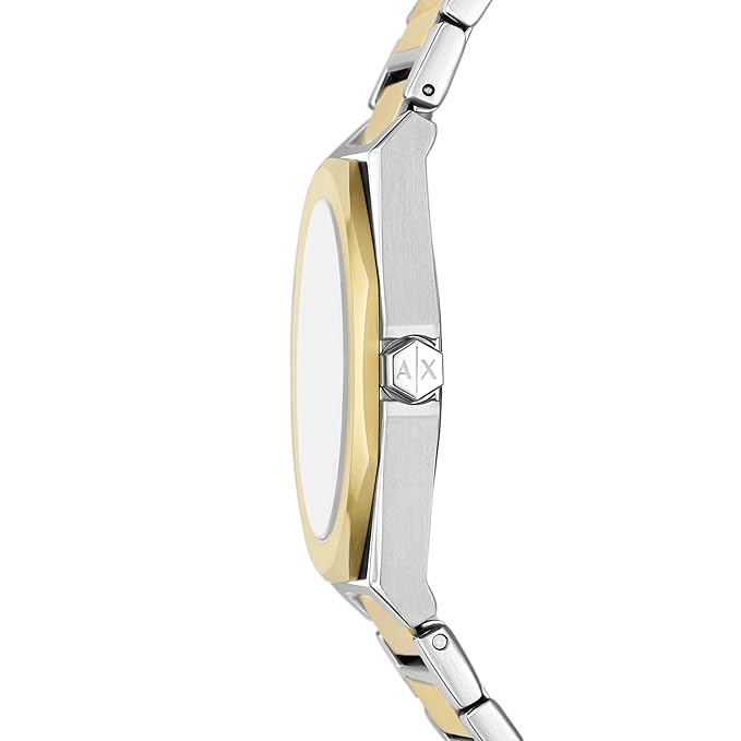 Armani Exchange Stainless Steel Analog Silver Dial Women's Watch, Band Color:Multicolor