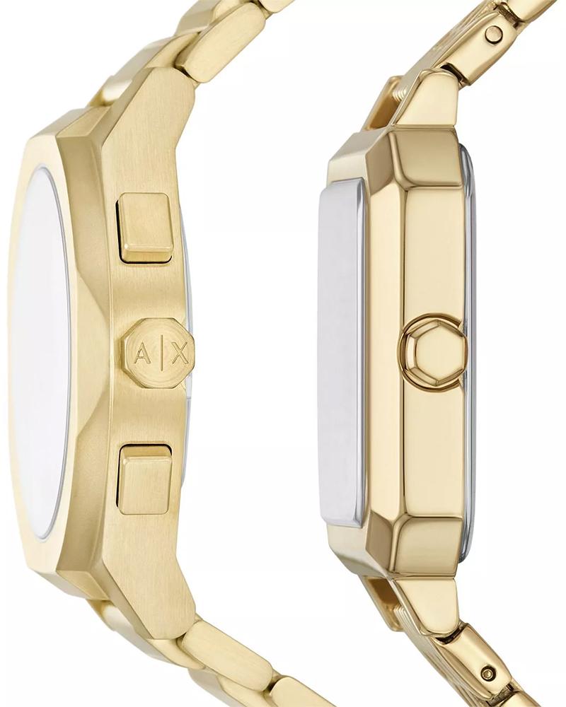 Armani Exchange Men Rafael Round Gold Watch