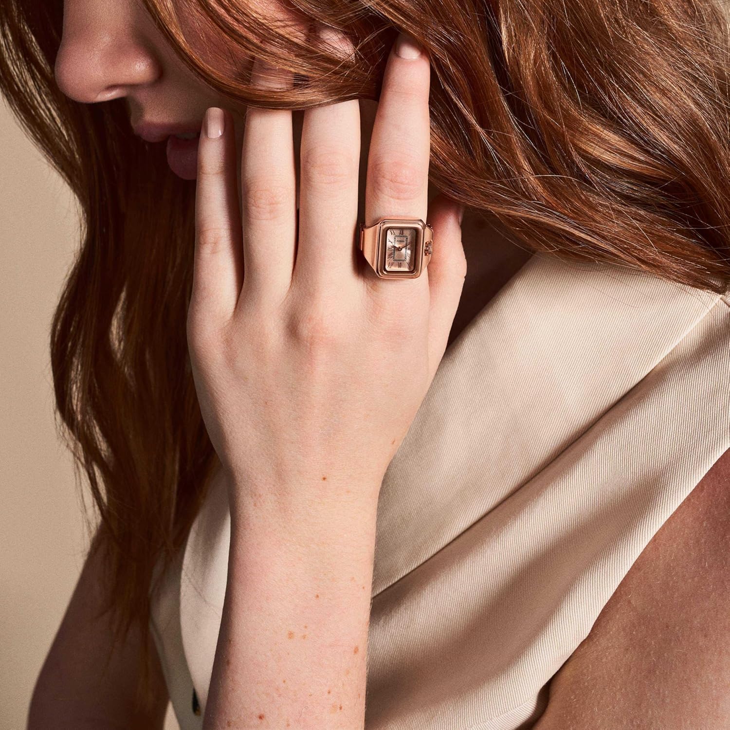 Fossil Raquel Ring Rose Gold Watch