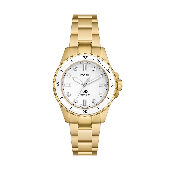 Fossil Blue Dive Gold Watch