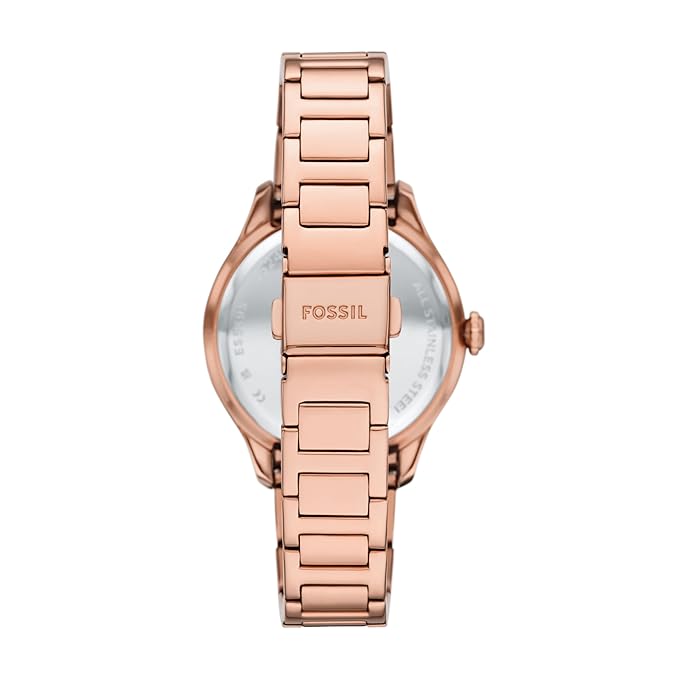 Fossil Gilmore Pink Quartz Stainless Steel Watch