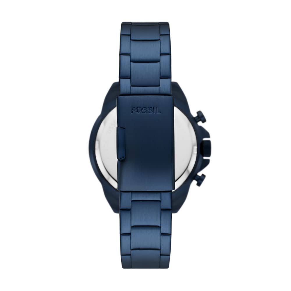 Fossil Bronson Chronograph Navy Stainless Steel Watch