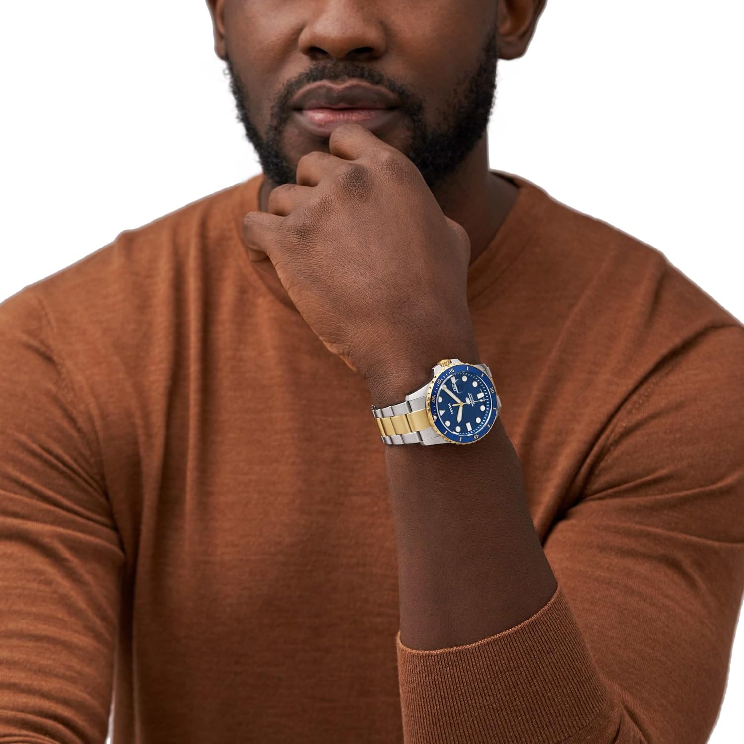 Fossil Blue Dive Two Tone Watch