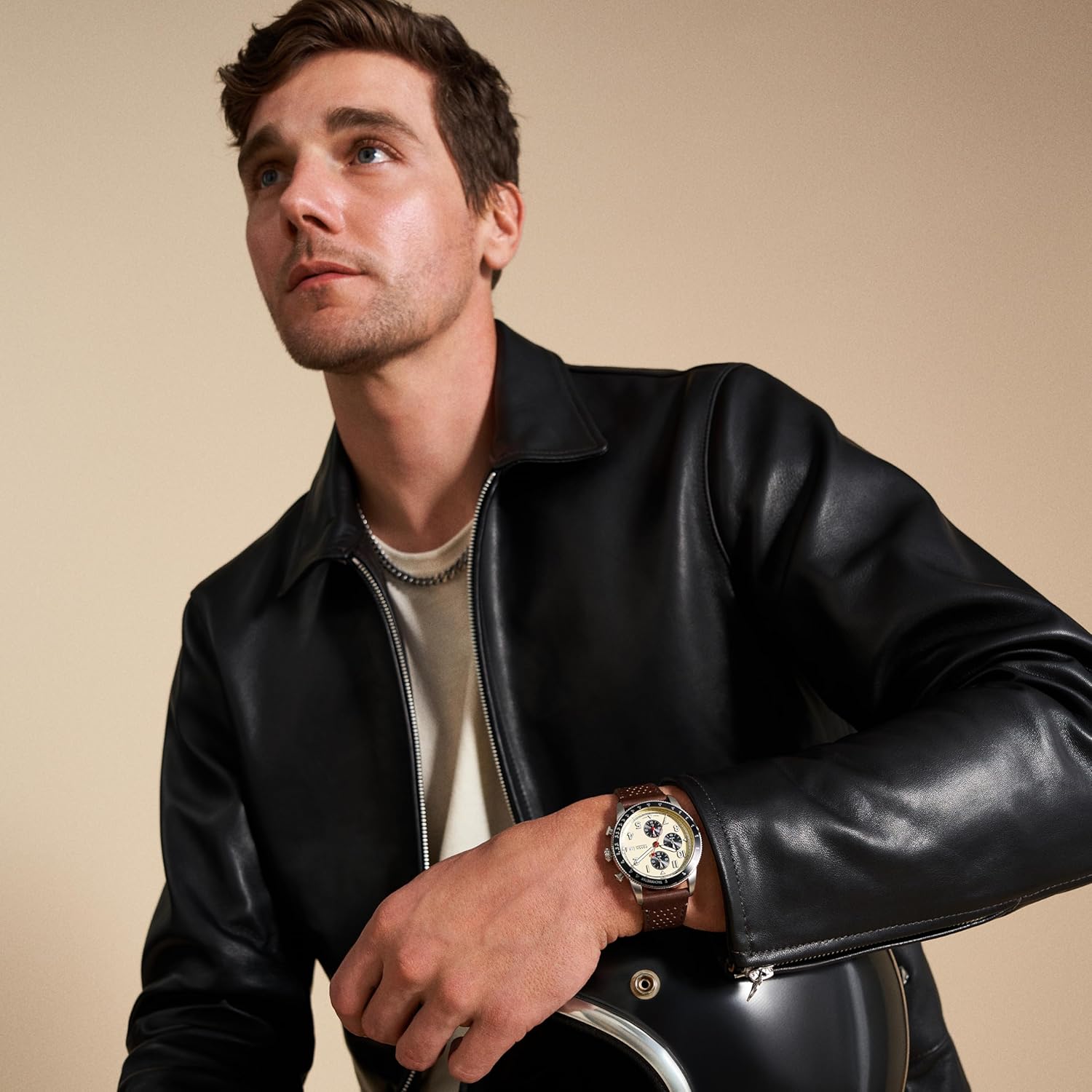 Fossil Sport Tourer Brown Quartz Leather Watch