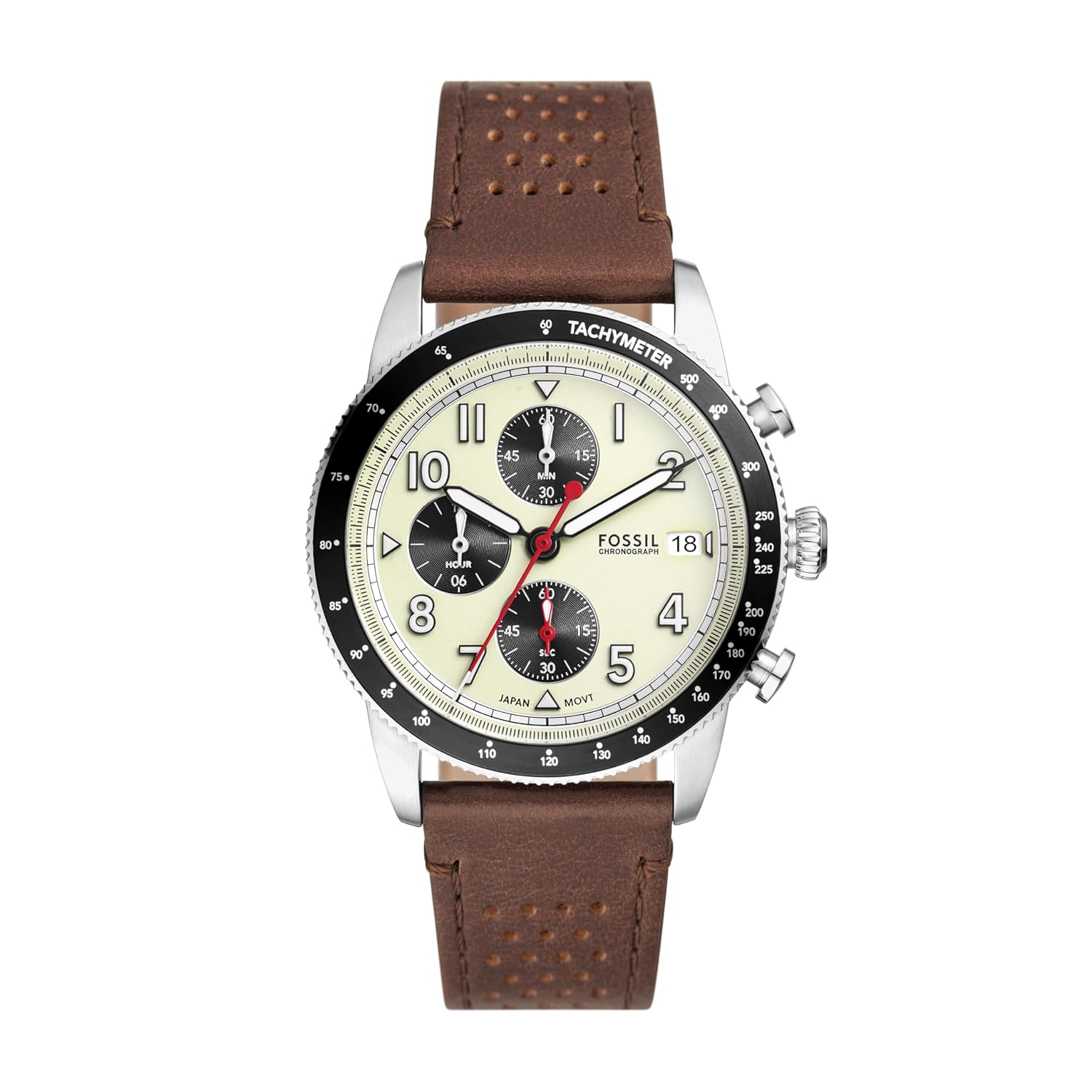 Fossil Sport Tourer Brown Quartz Leather Watch