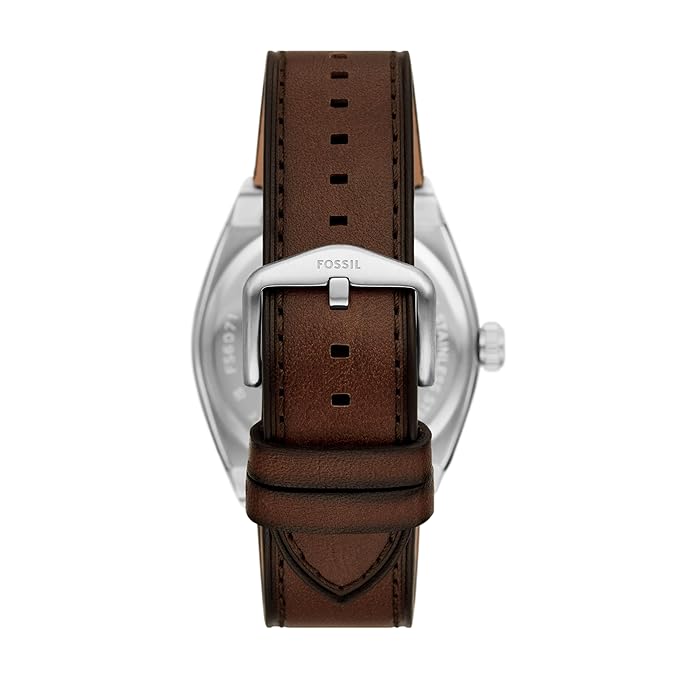 Fossil Men's Everett Analog Quartz Leather Watch