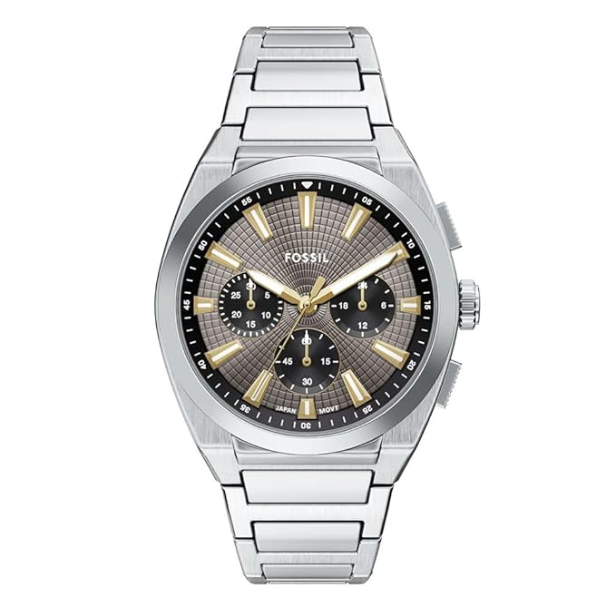 Fossil Everett Silver Quartz Stainless Steel Watch