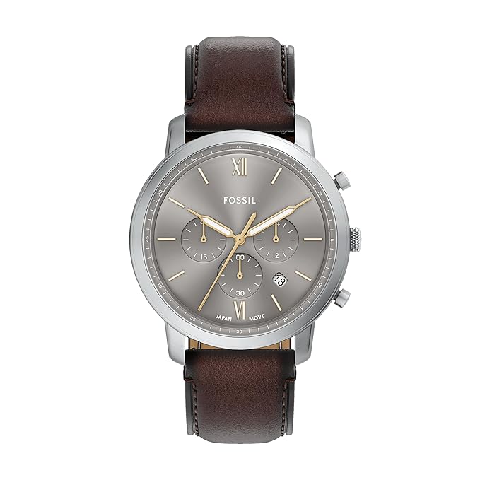 Fossil Neutra Brown Quartz Leather Watch