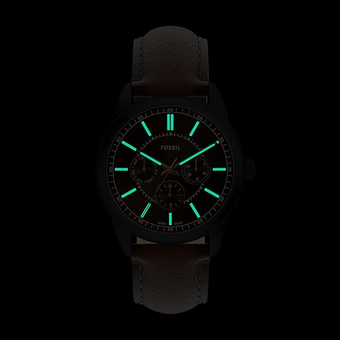 Fossil Pearson Brown Quartz Leather Watch
