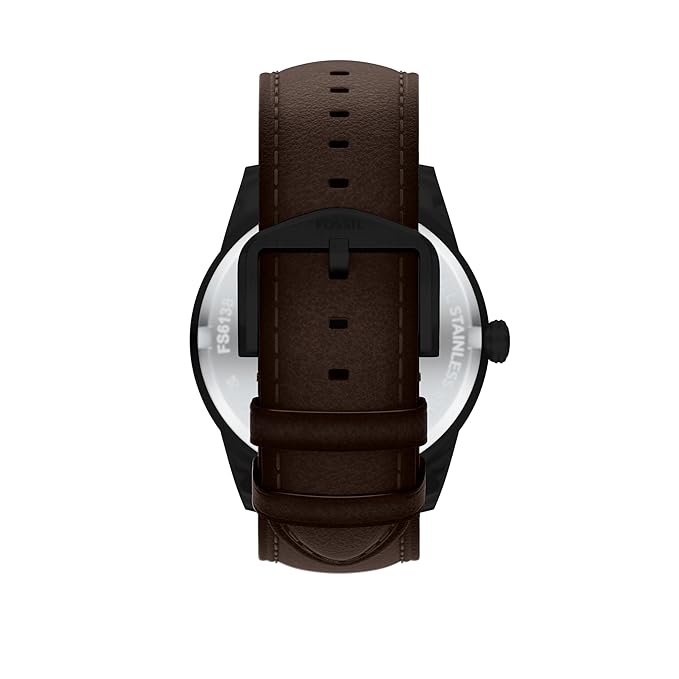 Fossil Pearson Brown Quartz Leather Watch