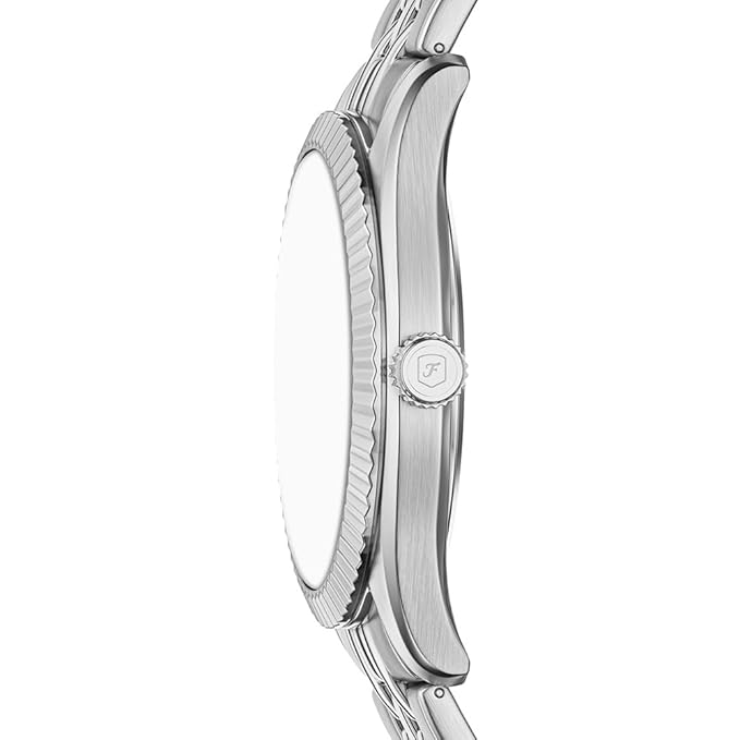 Fossil Campbell Silver Quartz Stainless Steel Watch